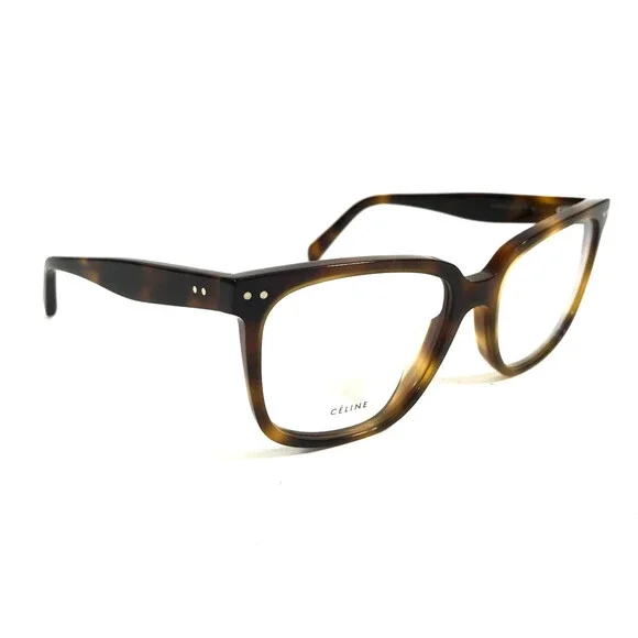 Celine Eyeglasses Frames CL50020I 053 Tortoise Brown Cat Eye Full Rim 53-17-140 - Picture 2 of 11